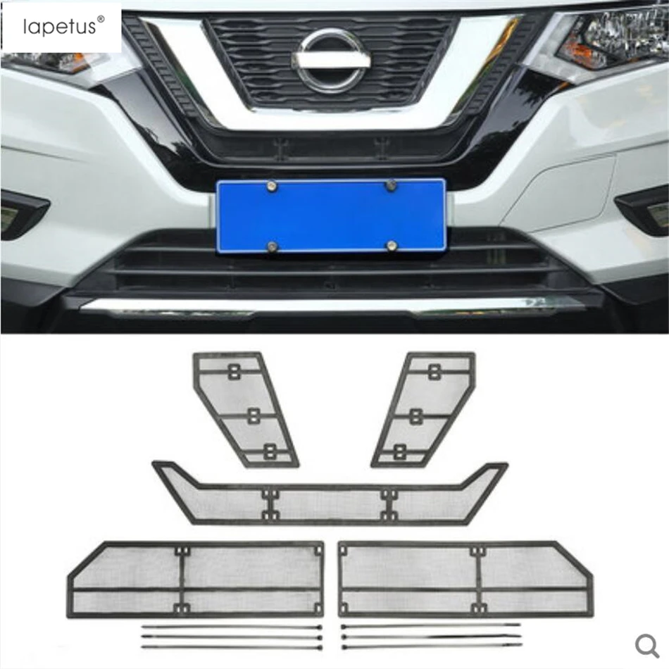 Lapetus аксессуары для Nissan X Trail Rogue 2017 2020 Передняя сетка от насекомых решетка