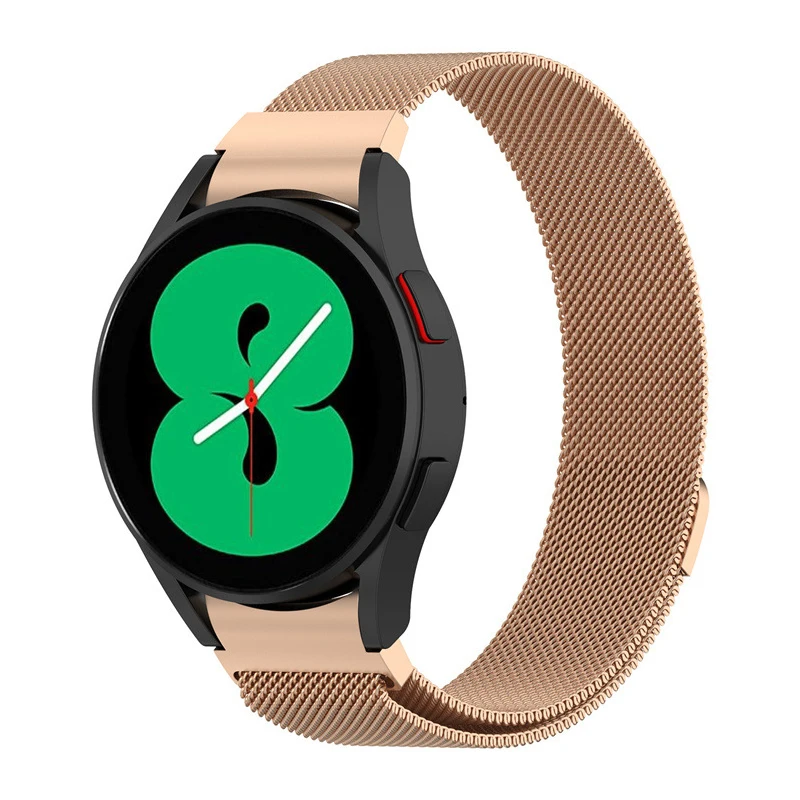 No Gaps Magnetic Loop Strap For Samsung Galaxy Watch 5 4 44mm 40mm /Watch 4 46mm 42mm Wrist Band Curved end Metal Bracelet