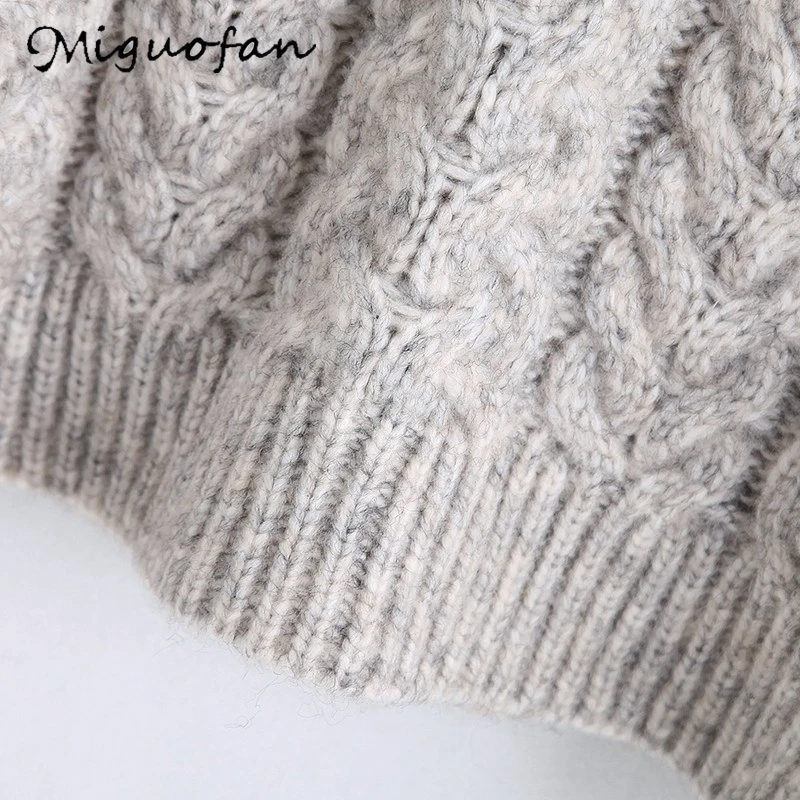 Winter Women Sweaters and Pullovers Hollow Out Shoulder White knitted ladies sweaters Vestidos Vintage Pull femme Sweater | Женская