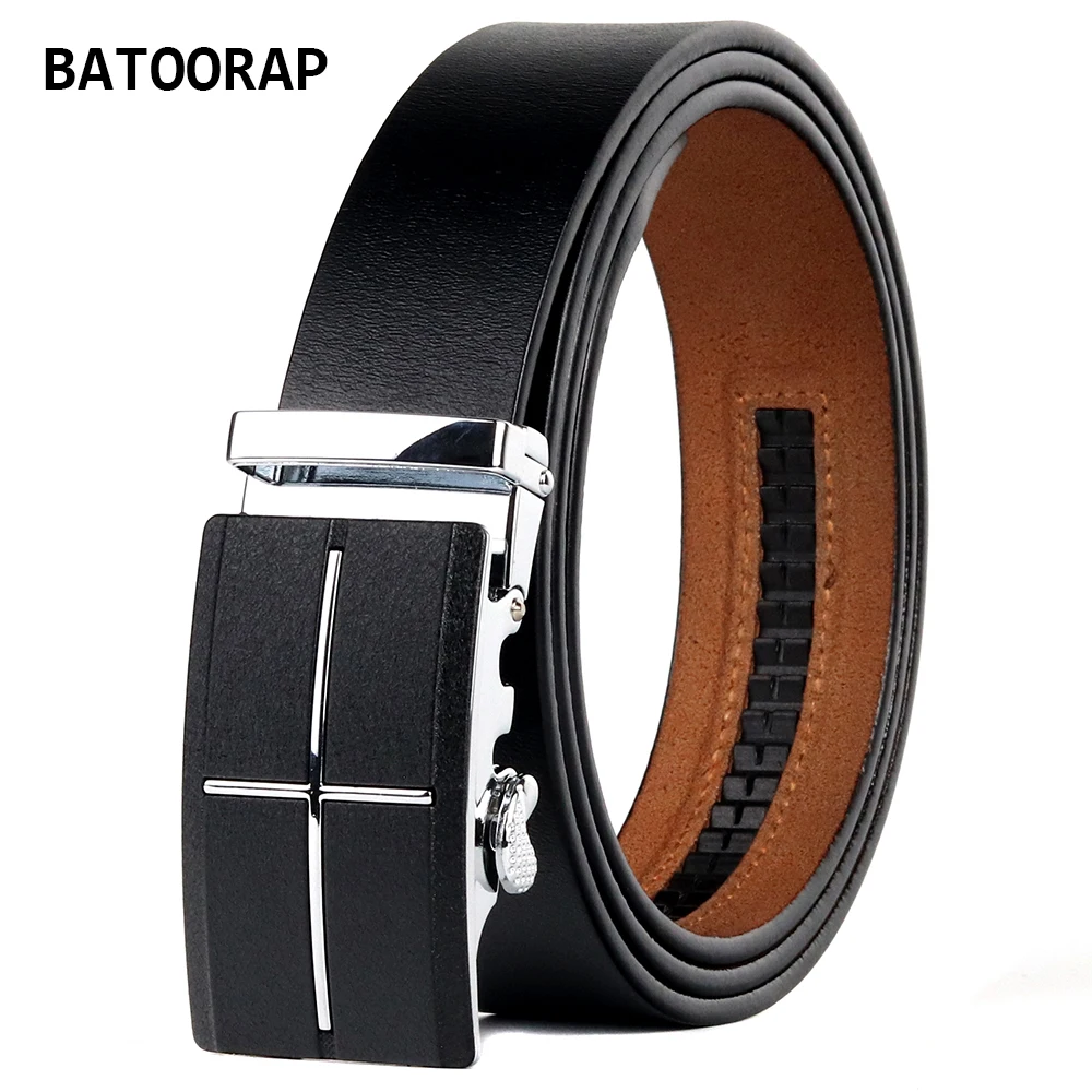 

Ремень мужской из воловьей кожи, с автоматической металлической пряжкой
