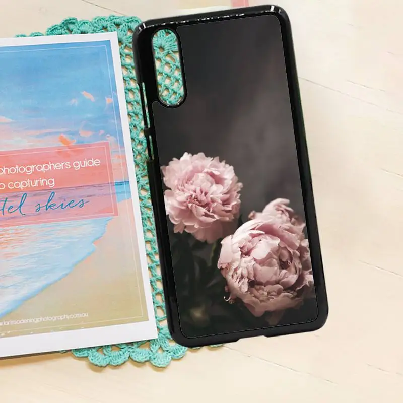 

Peonies beautiful flower art pattern Anti-fall Phone Case coque PC for iPhone 11 12 pro XS MAX 8 7 6 6S Plus X 5S SE 2020 XR