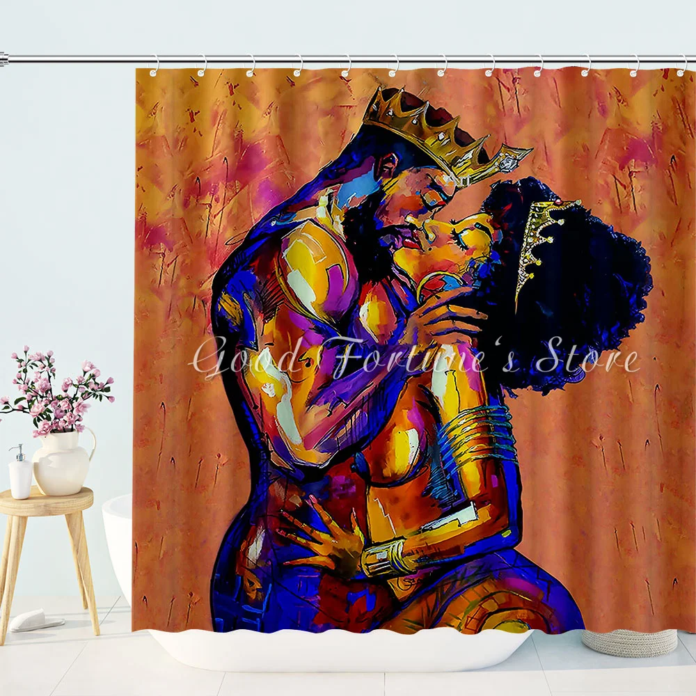 

The King and Queen Shower Curtain