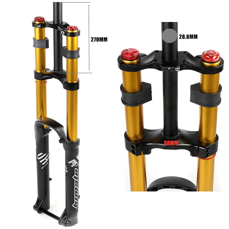 it's useless caustic Saturate Himalo MTB Fork Mountain Bike DH AM Suspension Air Oil Damping Rebound  Adjustment 27.5 29ER 110*15MM Support 3.0IN Tire|Bicycle Fork| - AliExpress