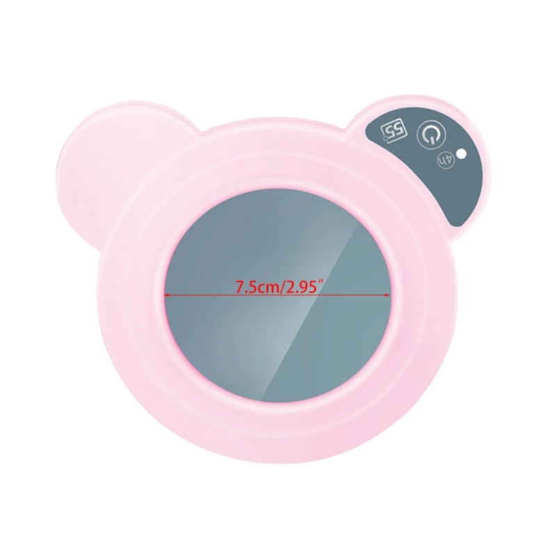 

Cute Bear Shape USB Cup Mug Warmer, USB Cup Heater USB Coaster Warmer Beverage Heater for Home USE Office