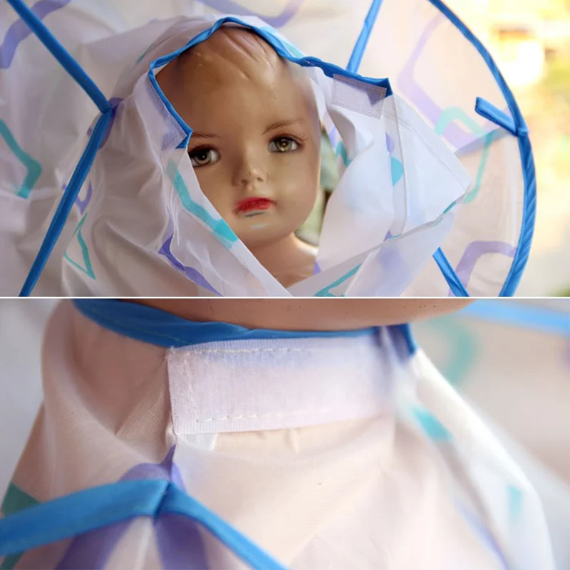 

Kids Print Foldable Salon Apron Waterproof Hair Cutting Cloak Umbrella Cape Foldable Salon Apron Waterproof Haircut Cloak