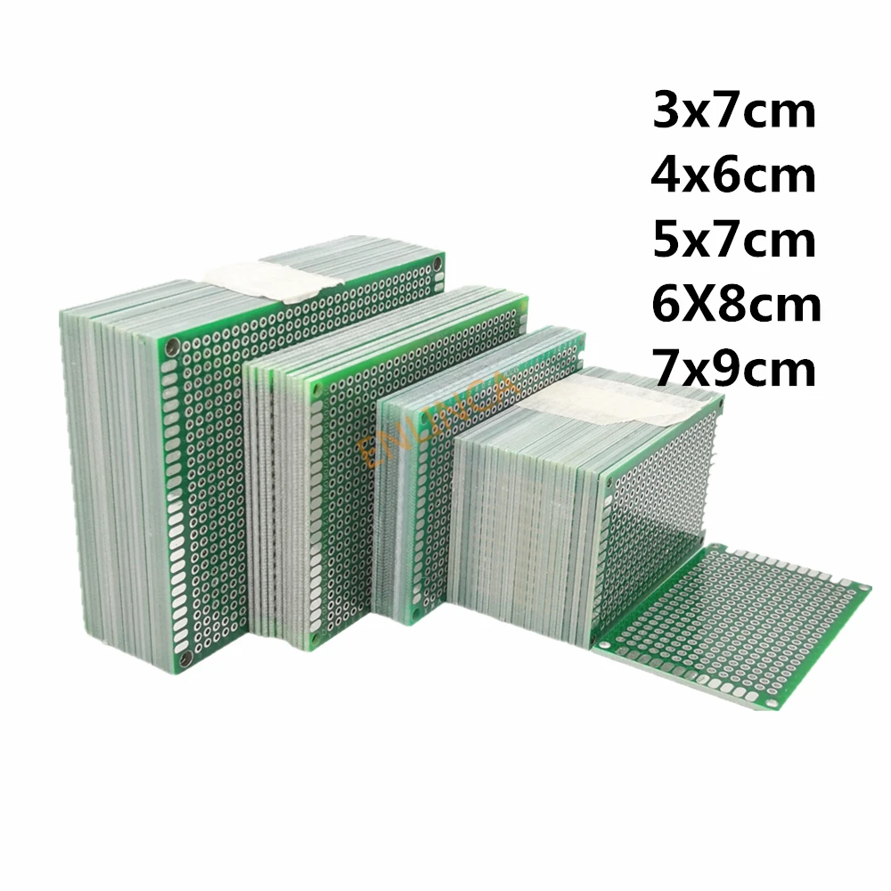 

5pcs/lot 3X7 4x6 5x7 6x8 7x9 Double Side Prototype PCB Universal Printed Circuit Board Protoboard For