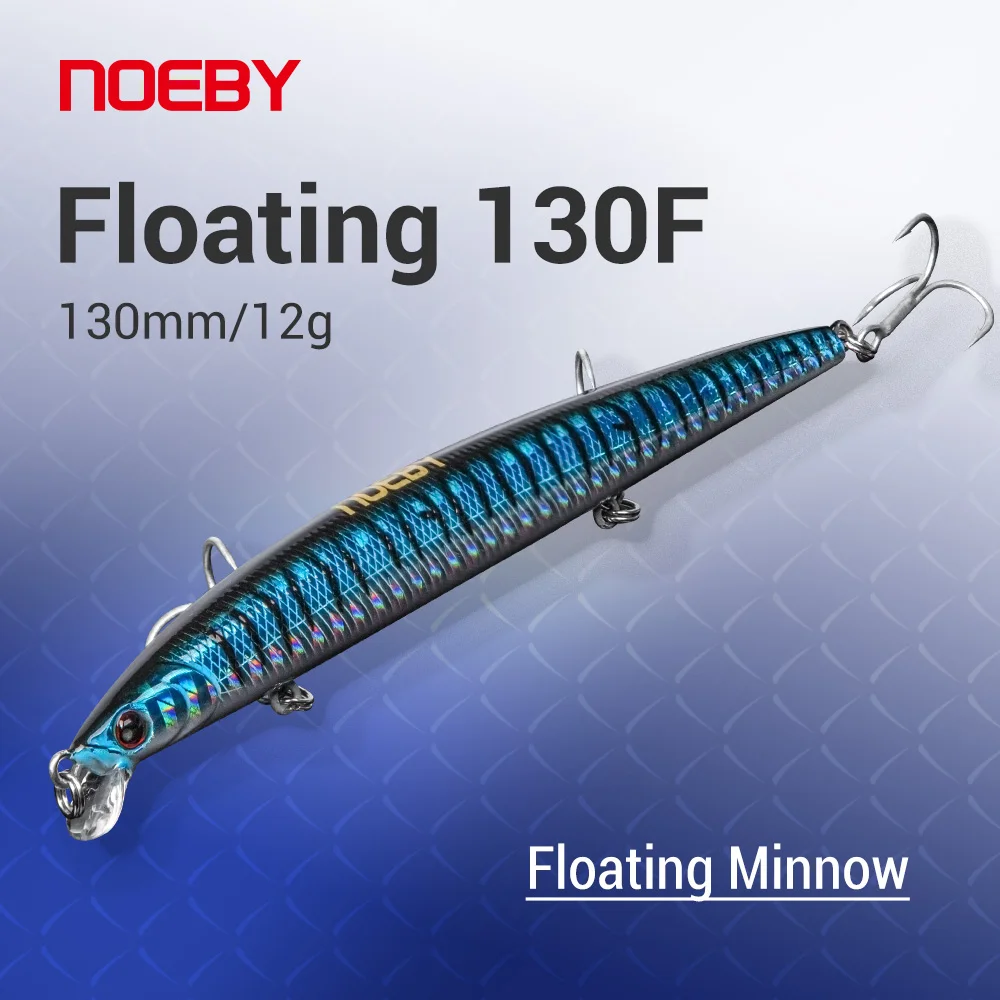 

Noeby Minnow Fishing Lure 130mm 12g Floating Wobbles Long Casting Slim Minnow Artificial Hard Bait Pike Bass Fishing Tackle