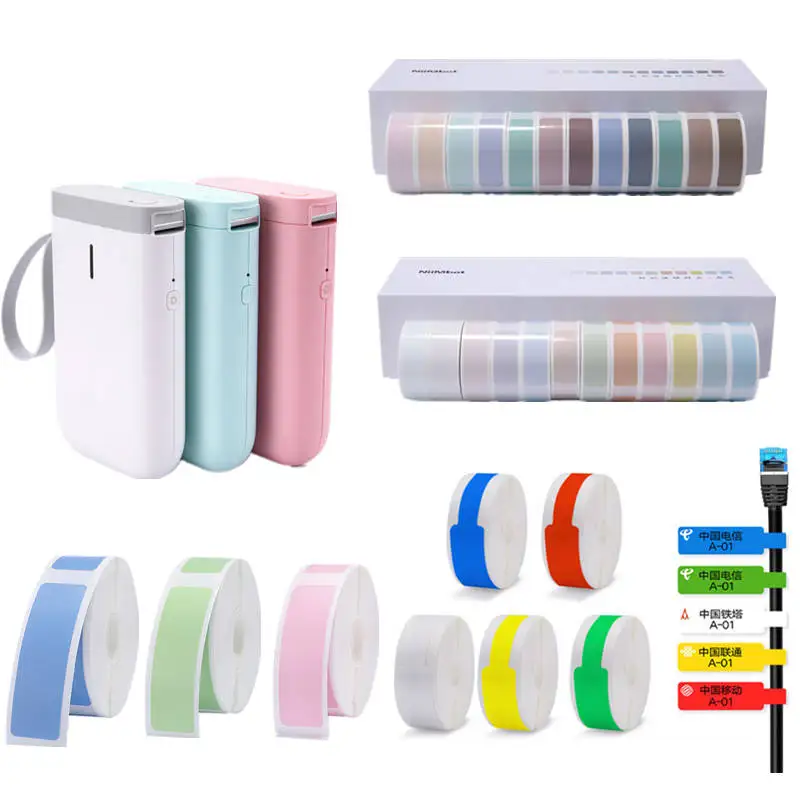 

Niimbot Thermal Paper Direct Sticker Labels Roll Strong Adhesive Sticker Clear Printing for Pocket Thermal Printer