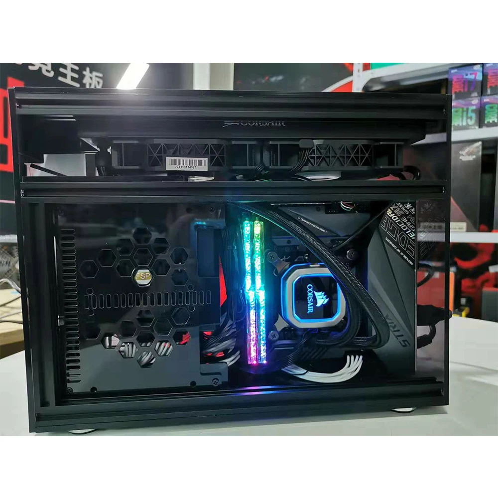 L50 ITX материнская плата Mini DIY настольный чехол акриловый прозрачный для игрового
