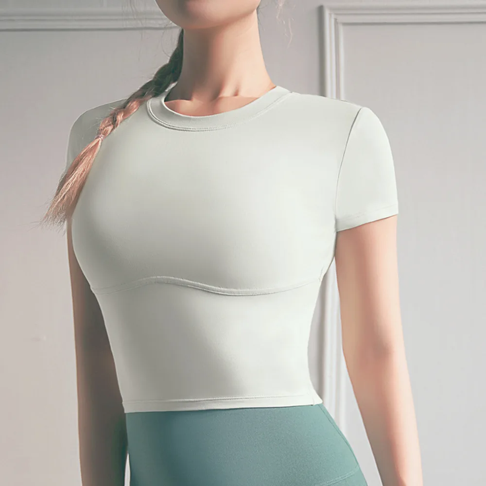 Компрессионная футболка для женщин однотонные колготки топы бега Женская майка