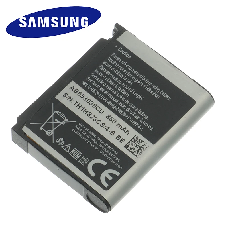 Оригинальный аккумулятор AB653039CA AB653039CC AB653039CE AB653039CU для Samsung S7330 F609 E958 U900 U800E U808 E950 U908E