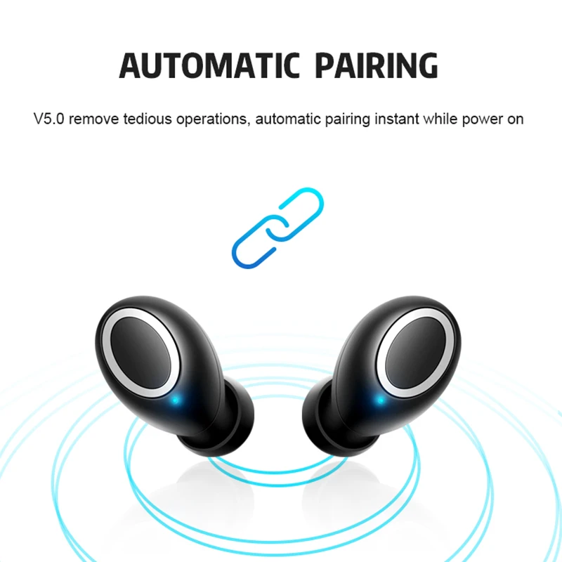 Беспроводная 3D стерео Bluetooth V5.0 гарнитура BOHN D015 TWS портативные наушники сенсорная