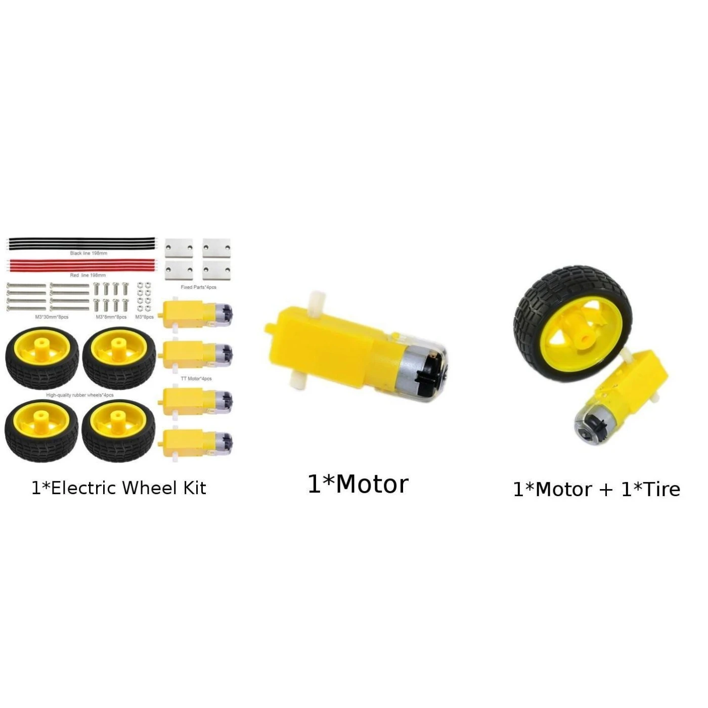 KEYES DC 3 V 6 Шестерня ТТ мотор + колесо комплект для Arduino DIY умный автомобиль робот