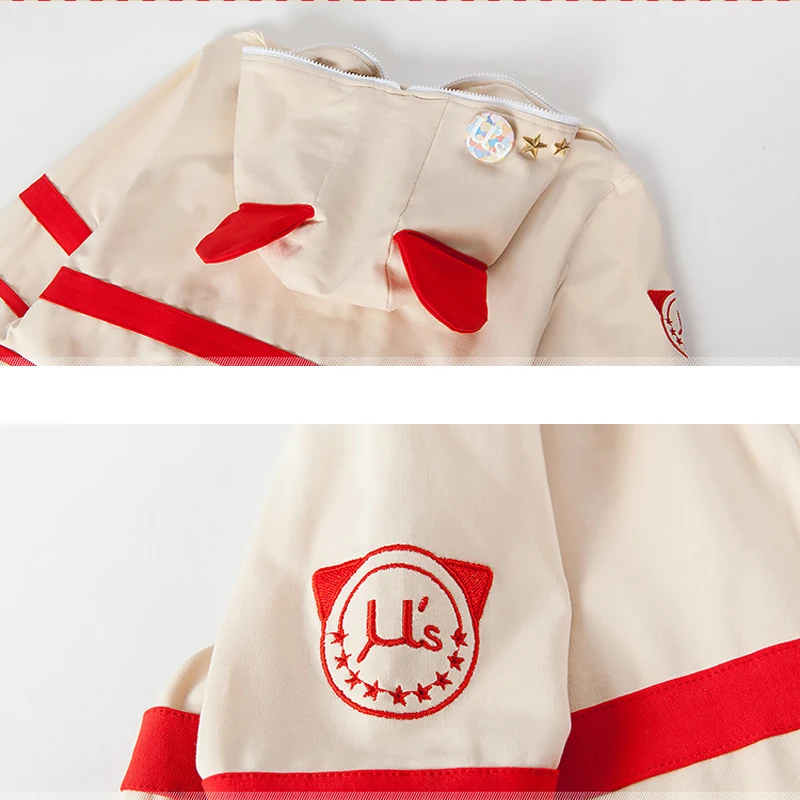 Anime Love Live Hoodies Animal Cosplay Costume Maki Nishikino Sweatshirt Casual Coat Halloween Party Women |