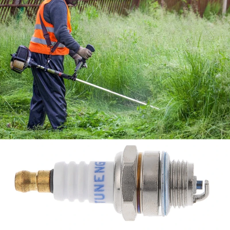 Замена аксессуаров для двигателя газонокосилки кустореза Свеча зажигания