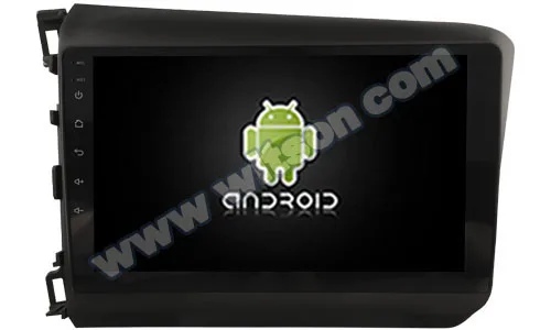 Автомобильный мультимедийный GPS радиоприемник 9 дюймов Android 0 для Honda Civic 2011 2016