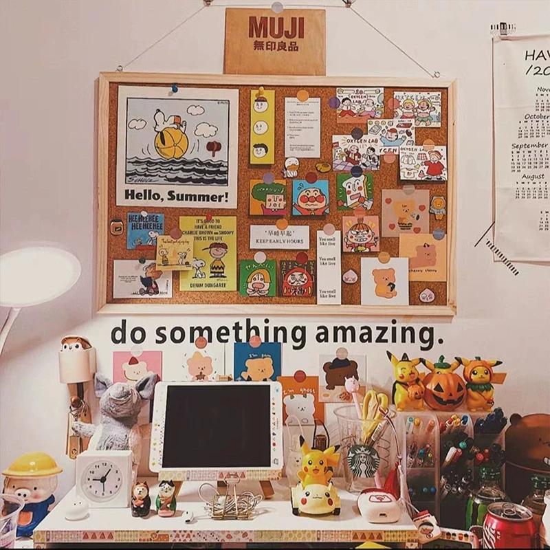 Креативная пробковая доска с буквенным принтом для объявлений украшение дома на