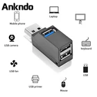 ANKNDO USB HUB 3,0 2,0 многопортовый расширитель USB адаптер для ноутбука USB разветвитель для клавиатуры и мыши принтер высокая скорость USB хаб для Xiaomi