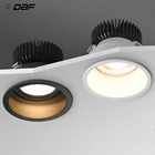 Светодиодный Светильник направленного света DBF, глубокобликовое углубленное приглушаемое освещение с регулировкой угла, потолочный Точечный светильник, 2020, 5 Вт, 7 Вт, 10 Вт, 12 Вт, 18 Вт, 20 Вт, 3000K4000K6000K