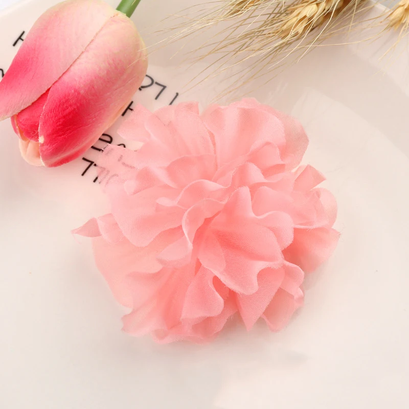 5PCS /33 Colors Mini Chiffon Fabric Flower For Wedding Invitation Artificial Flowers For Dress Decoration