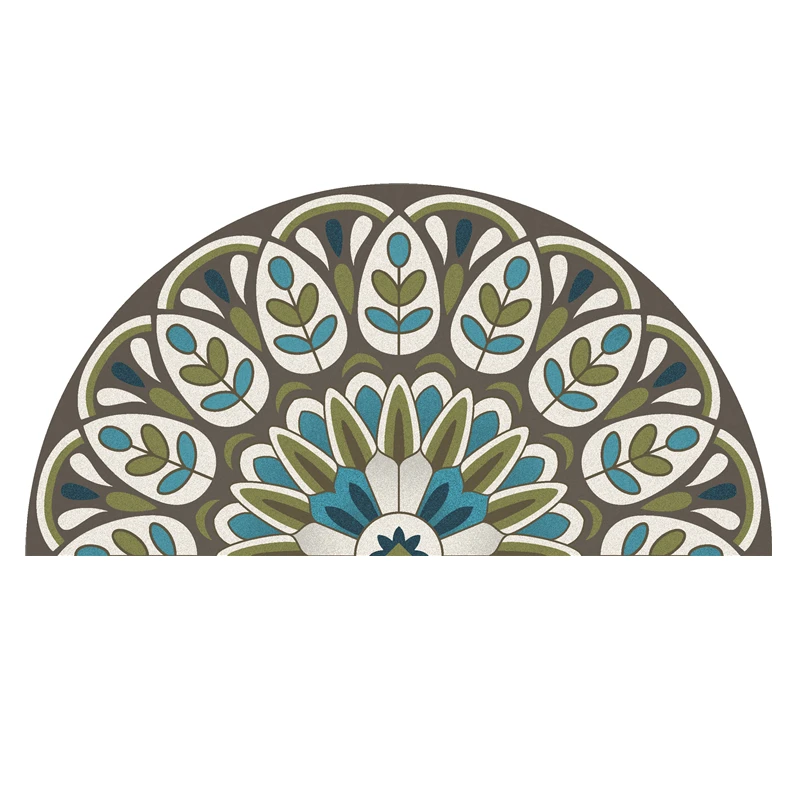 Полукруглый ковер в скандинавском стиле настенный дверной коврик для гостиной