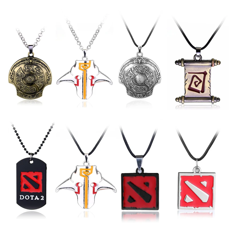 Ожерелье с подвеской в виде бабочки и меча из игры DOTA 2 | Украшения аксессуары