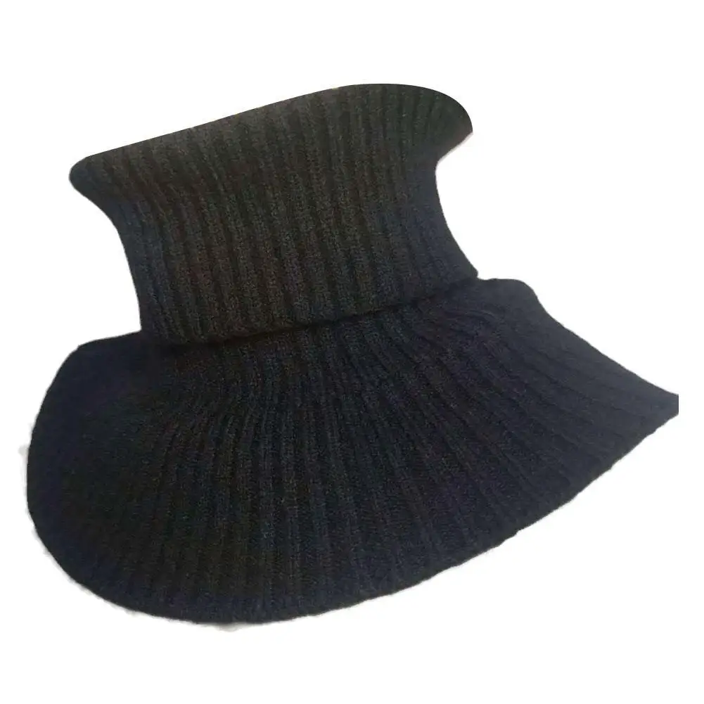 

Men Fake Collar Winter Color Scarf Turtleneck Detachable Windproof Breathable Knitted Scarf Warm Clothing Accessories New
