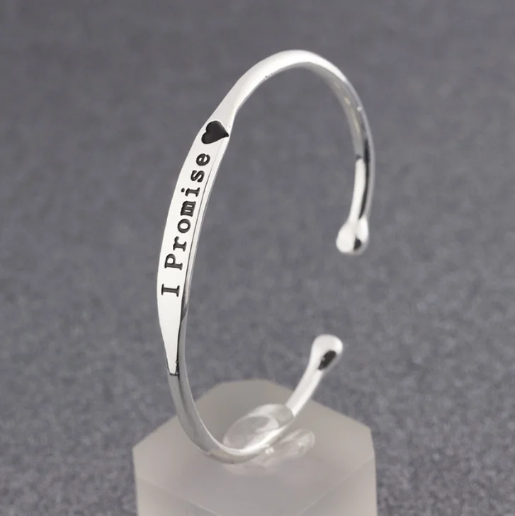 Серебряный браслет-манжета браслет модные женские ювелирные изделия подарочный