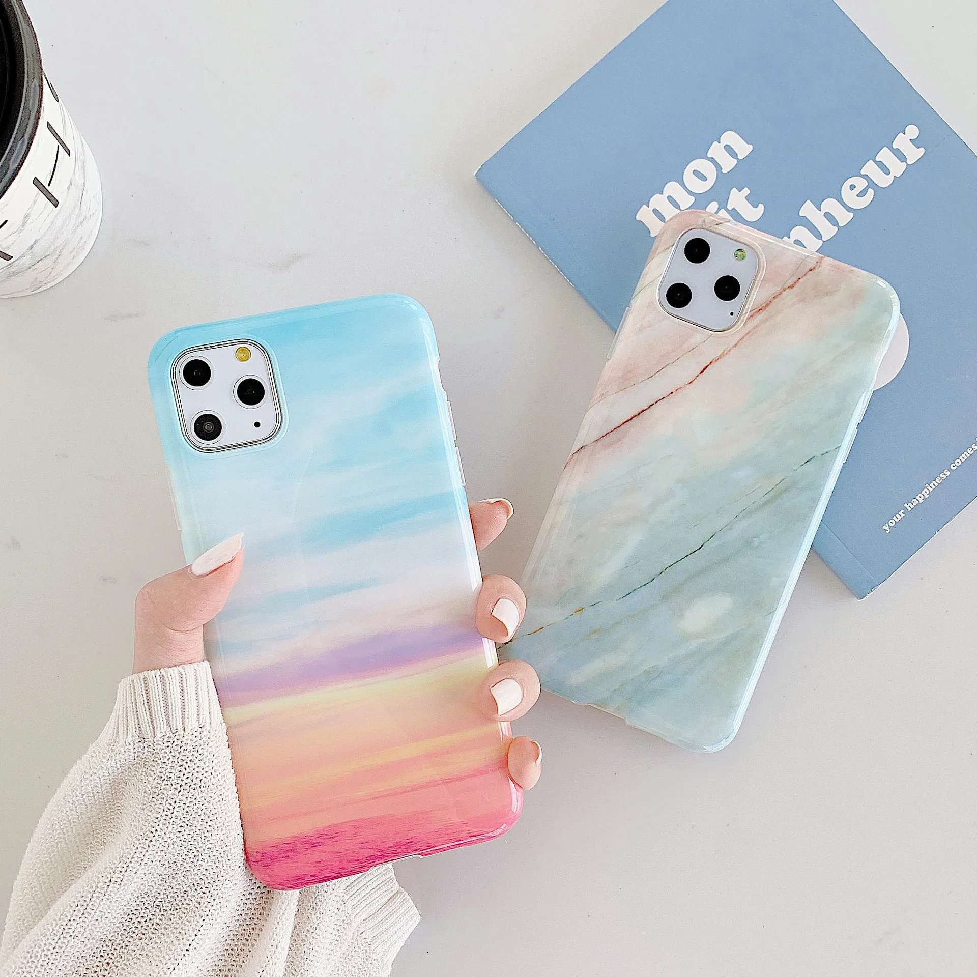 Чехол SUYACS мраморный для iPhone 12 Pro Max 11 XR XS 6 6S 7 8 Plus X | Мобильные телефоны и аксессуары