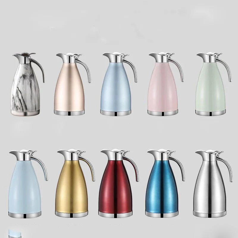 Мраморный узор изоляционный горшок вакуумный 304 термос из нержавеющей стали