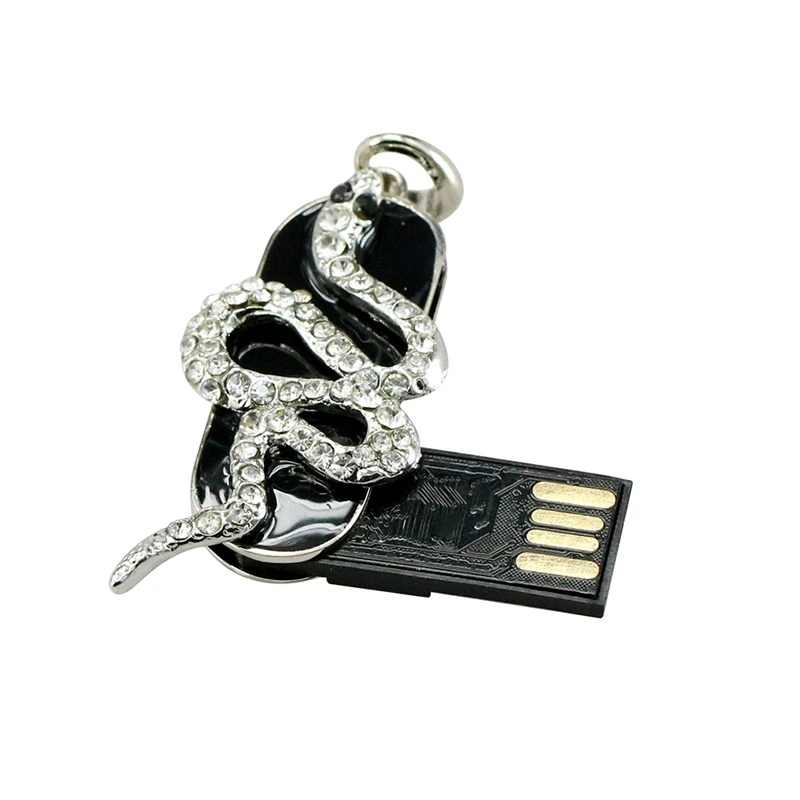Хрустальный кулон Дракон Змея USB 2.0 флешка 128 ГБ 64 32 16 8 флэш накопитель Memory Stick Animal
