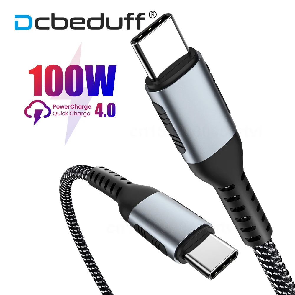 

Кабель PD 5A 100 Вт USB C-USB Type-C, кабель QC4.0 для быстрой зарядки и передачи данных для Macbook, Samsung A51, A71, Huawei P30, аксессуары для телефонов