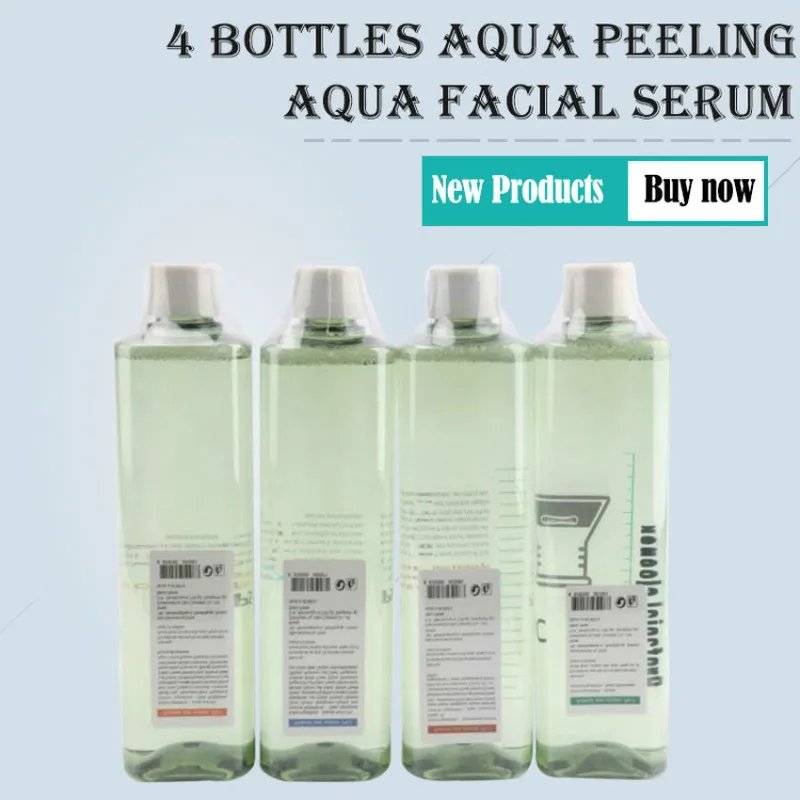 Aqua Peeling Solution 4 Bottles 500Ml Per Bottle Aqua Facial Serum Hydra Facial Serum For Normal Skin Fast Shipping