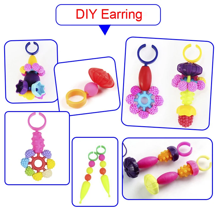 DOLLRYGA дети ремесло DIY Новые беспроводные бусины 530 шт/бочонок радужные бусины разной формы lote Детская игрушка Детские игрушки Подарки для мальчиков и девочек