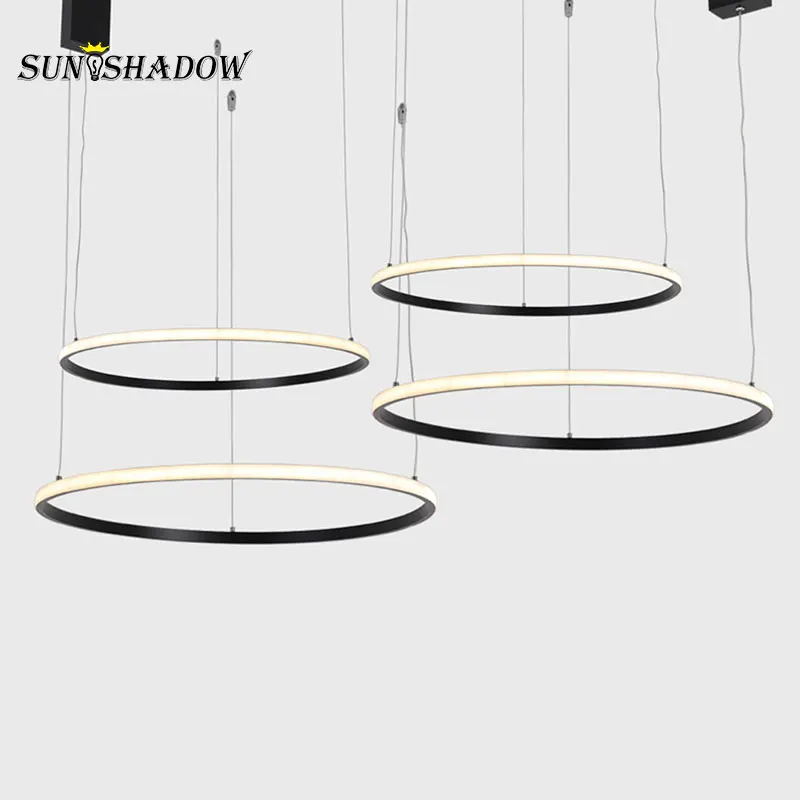 Gold&ampBlack Led Pendant Light Indoor Lighting Modern Ceiling Lamp For Living room Dining Kitchen Bedroom HangingLamp | Освещение