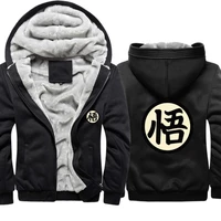 son goku graphic japanese style thick men hoodie winter jacket cartoon anime hoodie hoodie oversized hoody men clothes harajuku
