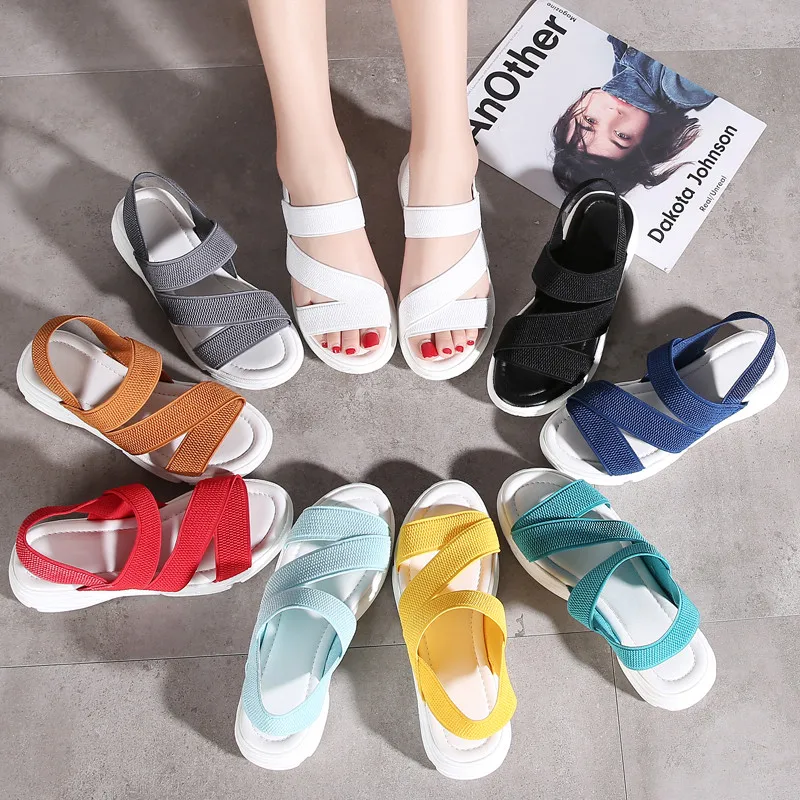 STQ/женские модные сандалии Модель 2020 года Сезон лето Женские удобные мягкие на