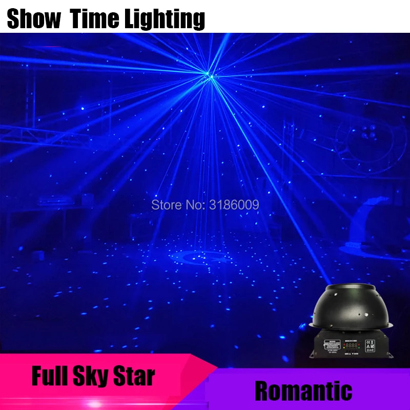 Шоу время 12 луч синий лазер Романтический Полный небо звезда диско использовать