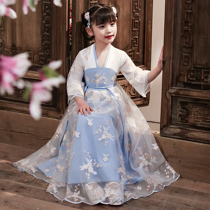 Традиционный китайский древний костюм для девочек студенческого костюма новый