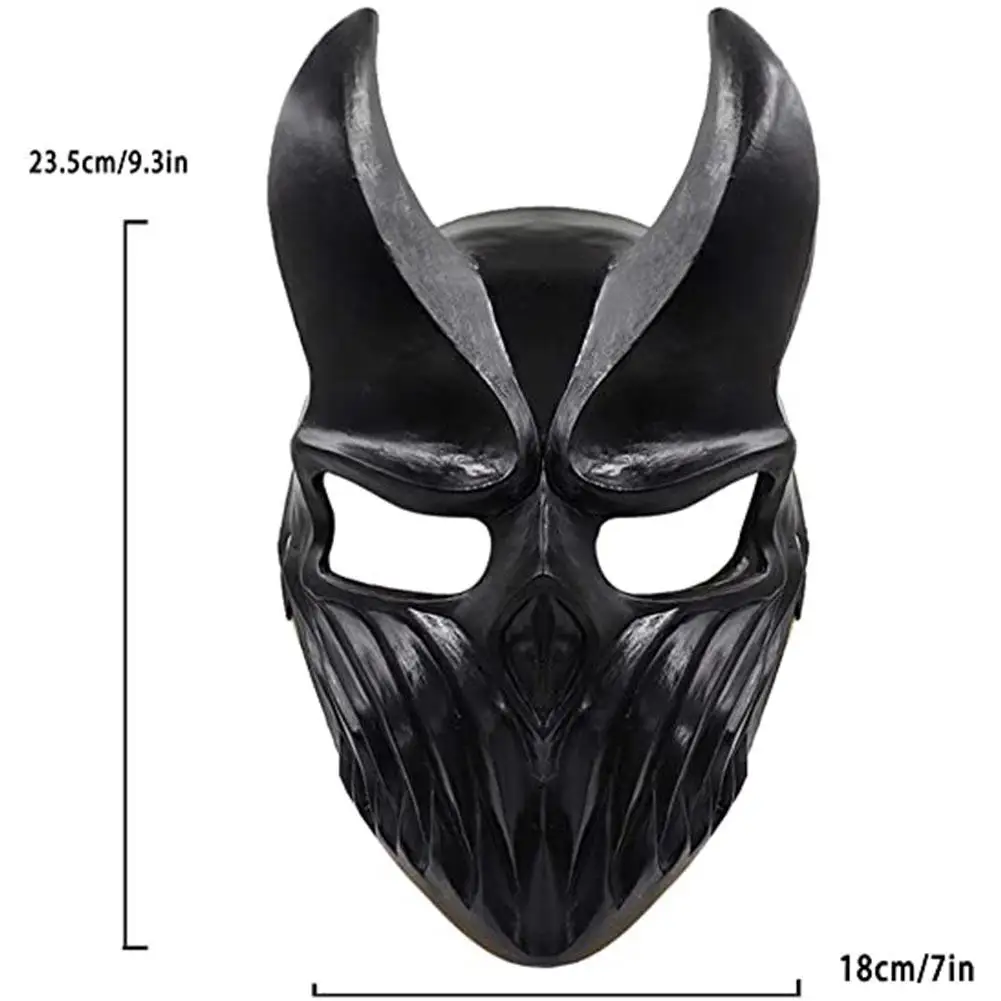 

RCtown Slaughter to Prevail Halloween Mask latex Mouth Removable Cosplay Kid of Darkness Demolisher Shikolai Face Prop toys