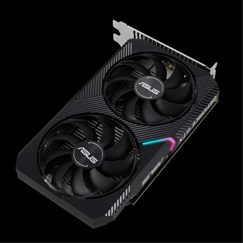Видеокарта Asus DUAL-GTX1650-O4GD6-MINI NVIDIA GeForce®Видеокарта GTX 1650 OC edition 4 Гб GDDR6 HDMI-совместимая