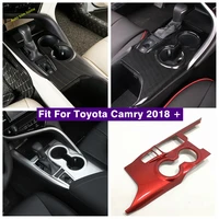 center control gear shift gearshift box panel decoration cover trim fit for toyota camry 2018 2022 accessories car styling