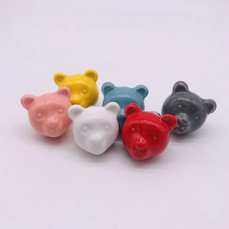 1 шт. разноцветные керамические ручки для шкафов|Ручки шкафа| |