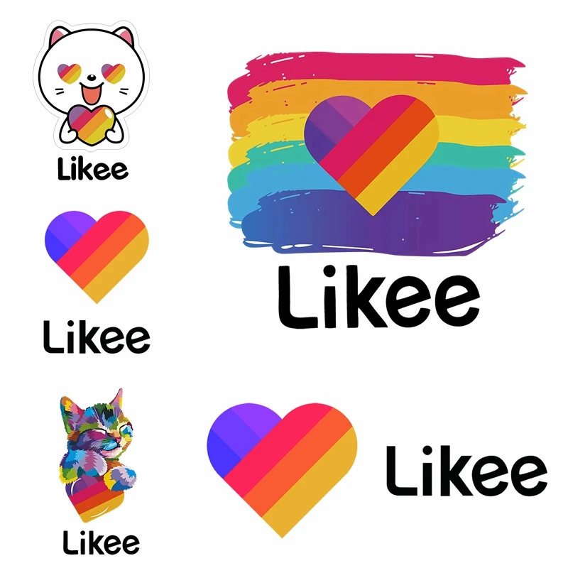 Likee App нашивки с полосками на одежде Сделай Сам утюжок чувствительных к