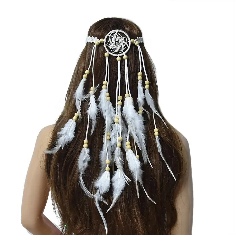 Афганский винтажный ободок для волос взрослых с листьями вязаный ремень