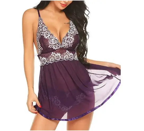 Новая женская пижама с глубокой сеткой сексуальное кружевное эротическое белье