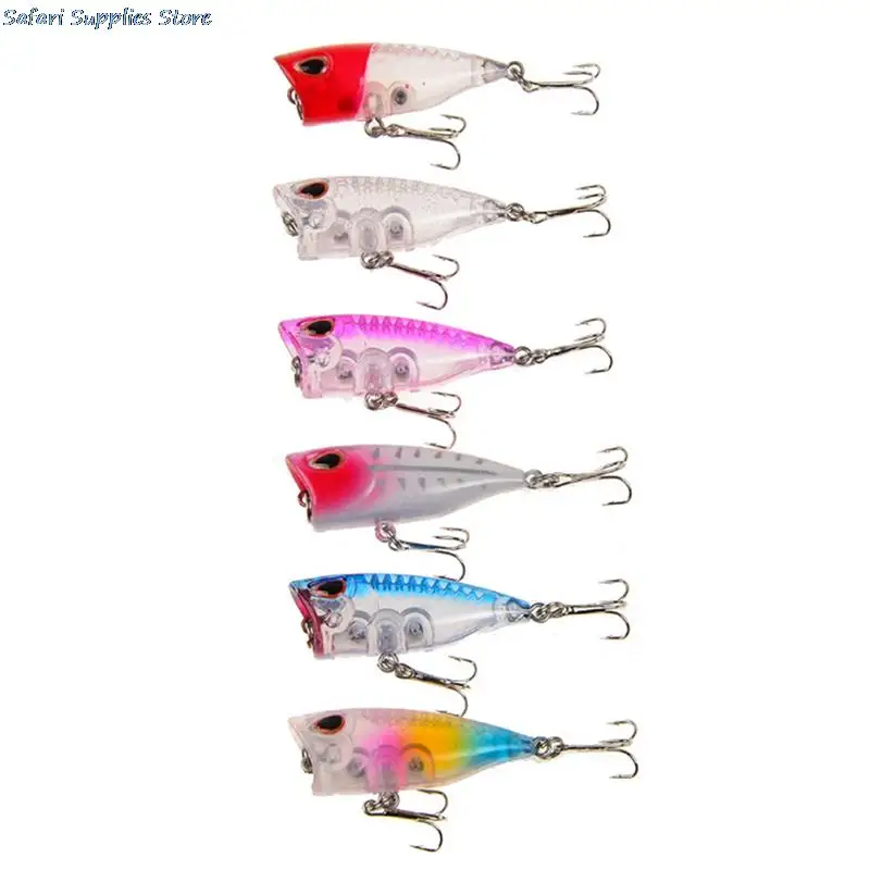 

1 Pcs 4CM/3g 3d Eyes Bait Crankbait Wobblers Tackle Isca Popper Mini Popper Fishing Lures