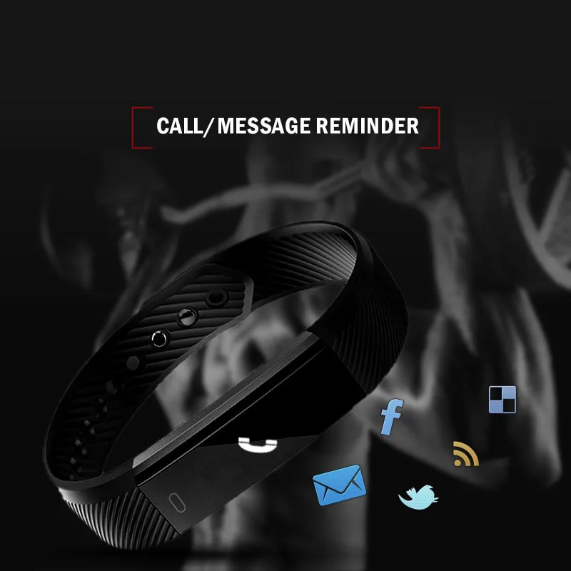 Смарт-браслет Smartband ID115 фитнес-трекер шагомер Bluetooth монитор сна будильник