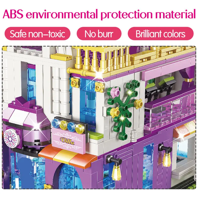 961 шт. Частная роскошная вилла строительные блоки игрушки совместимые с 5588 дом