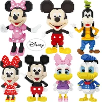 disney character mickey minnie donald duck model assembled small building blocks childrens toys